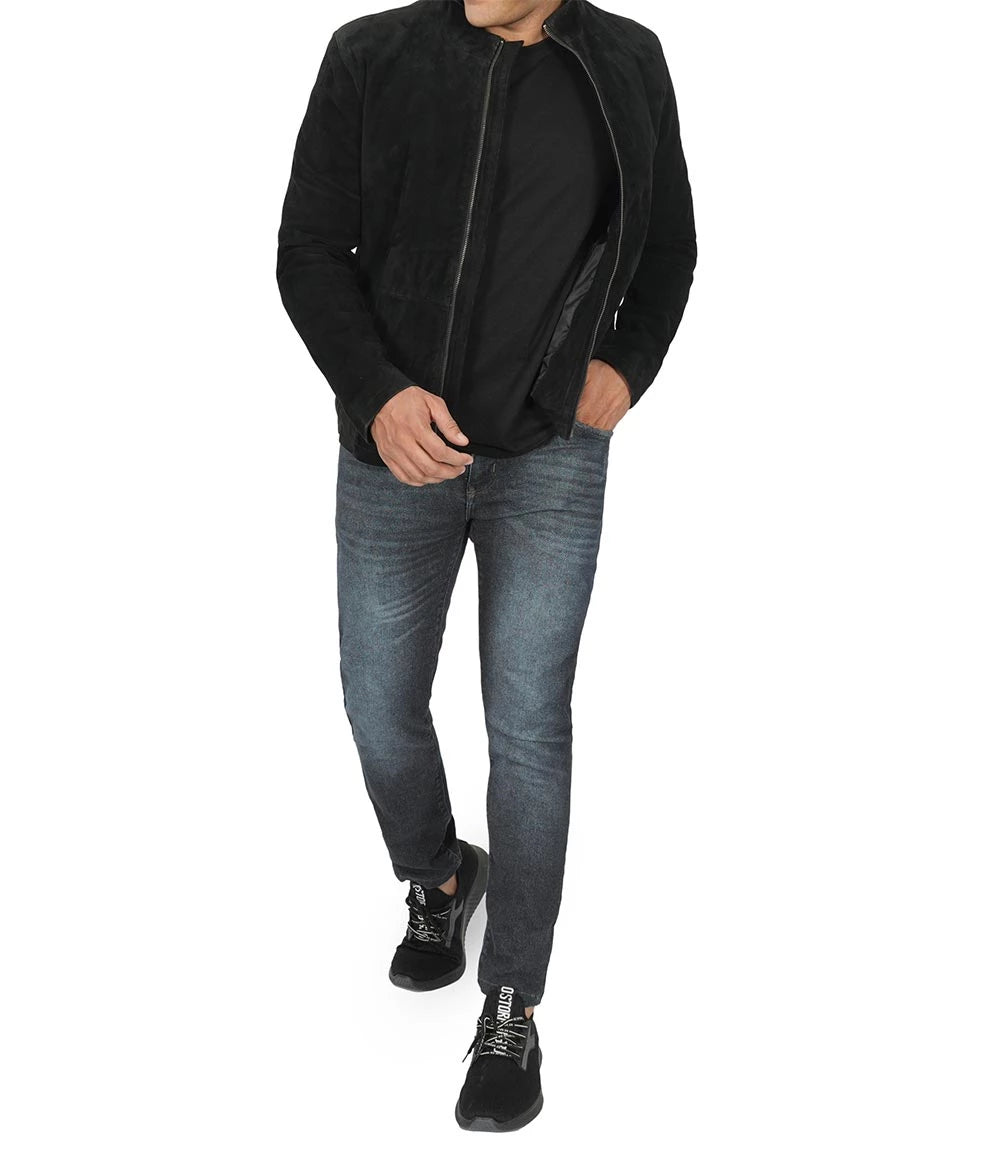Mens Black Leather Jacket